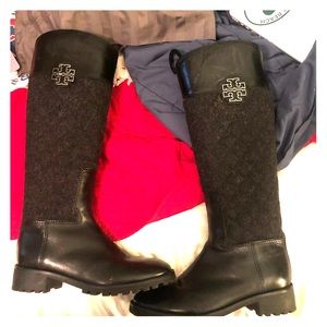 Tory burch boots with Wool!